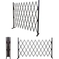 Mendler Grillage Hwc-B34, Grille Protectrice Télescopique, Aluminium Marron Hauteur 153cm, Largeur 32-265cm