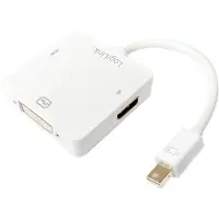 Logilink - Adaptateur vidéo externe - Mini DisplayPort - HDMI, DisplayPort, DVI