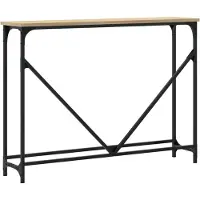 vidaXL Table console chêne sonoma 102x22,5x75 cm bois d'ingénierie