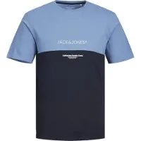 Jack & Jones Eryder Blocking Kurzarm-t-shirt Blau 8 Years Junge Blau 8 Years