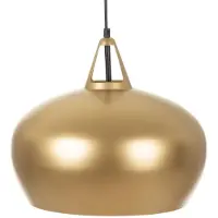 BigBuy Lustre Arrondi En Aluminium Doré