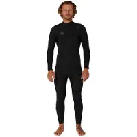 Ocean & Earth Zero 3/2 Mm Long Sleeve Chest Zip Neoprene Suit Noir L Homme