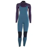 iON Element 5/4 Mm Woman Long Sleeve Back Zip Neoprene Suit Bleu XS Femme