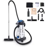 Scheppach Aspirateur électrique eau/poussière VC30 Premium - 1200W | 3m de tuyau | 6m de câble de raccordement | 30L de capacité | 20kPa
