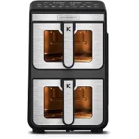 KITCHENCOOK Double friteuse à air verticale AIRFLOW11 - Noir