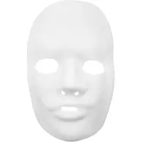Creativ Company Masque en plastique Blanc, 24x25,5cm