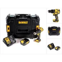 DeWalt Perceuse à percussion sans fil DCD 709 M1T 18 V 65 Nm + 1 batterie 4,0 Ah + chargeur dans un coffret TSTAK