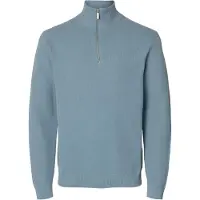 Selected Pull-over 'SLHDANE' bleu fumé