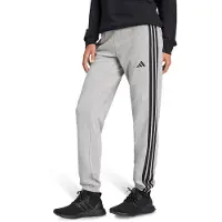 Adidas Essentials 3-stripes Cuffed Joggers + Femme - Pantalons, Gris - Taille XS (30-32) - Jersey de coton