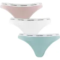 Calvin Klein Jeans Strings THONG X3 femmes - Multicolore - EU L