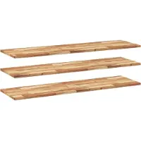 vidaXL Étagères flottantes 3 pcs 160x40x2 cm acacia massif à l'huile