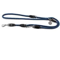 Lionto Laisse De Chien Réglable Laisse Réglable Laisse Multifonctionnelle Laisse Double Laisse De Chien Freestyle Laisse Bandouli Re Laisse De Couplage Bleu