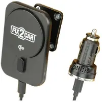 Fix2car Chargeur sans fil Qi2, Adaptateur pour véhicule, Noir