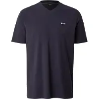 BOSS T-Shirt bleu marine / blanc