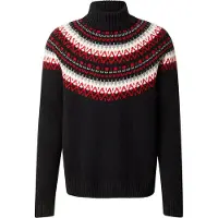 Gant Pull-over 'FAIR ISLE' gris / rouge / noir / blanc