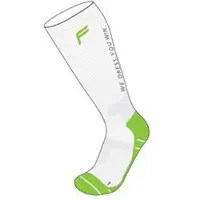Fuse Hommes, Chaussettes de sport, Compression de sécurité Chaussettes pour hommes / 43-46 Blanc et vert (43 - 46), Blanc