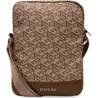 GUESS Torba GUTB10HGCFSEW 10" brązowy/brown GCube Stripe Tablet Bag (Universel), Étui pour tablette, Marron