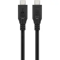 Goobay 74195 Câble USB USB4 Gen 2x2 1 m USB C Noir