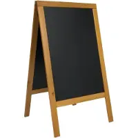 Securiton Panneau de trottoir 70 x 120 cm teck laqué