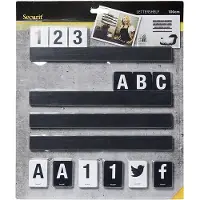 Securit Etagère lettres LETTER SHELF, bois noir