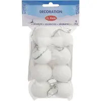 Nobrand Boules de neige décoratives, 8 pcs.
