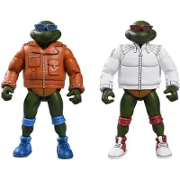 NECA Tortues Ninja Teenage Mutant Punk Leonardo et Punk Raphael set 2 Figurs 18cm