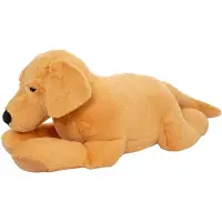 Astrup Peluche lestée - - Chien en peluche - 2,2 kg - Jaune - 56 x 16 x 21 cm
