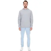 Playboy Sweat à capuche à manches longues en coton pour homme pe10146337 Gris