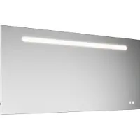 Burgbad Eqio miroir lumineux avec éclairage LED, 1 interrupteur à capteur, support pour téléphone portable, 1400x30x700mm, SIIX140PN258