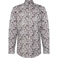 Seidensticker Chemise gris foncé / blanc