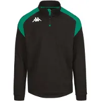 Kappa Lovato Half Zip Sweatshirt Noir L Homme