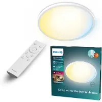 Philips Plafonnier Led Rond Luminosité Et Couleur Ajustables -