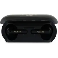 GUESS écouteurs sans fil bluetooth TWS GUTWSC2MCDSK (Elongated Metallic Classic Printed Logo) noir