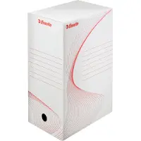 Esselte Boîte d'archives Esselte, largeur du dos : 150 mm, carton ondulé blanc, avec impression de la ligne (A4)