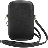 GUESS Portefeuille En Cuir Pu Grainé Avec Logo En Métal Fermeture éclair Et Poche Pour Téléphone 4g
