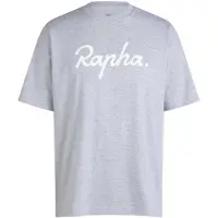 Rapha Cotton Large Logo Short Sleeve T-shirt Gris S Homme