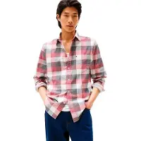 Tommy Hilfiger Corduroy Check Regular Fit Long Sleeve Shirt Multicolore M Homme