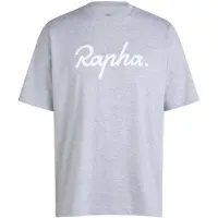Rapha Cotton Large Logo Short Sleeve T-shirt Gris L Homme