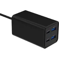 24hShop Universal charger 65W GaN 2xUSB-A 2xUSB-C fast charger black