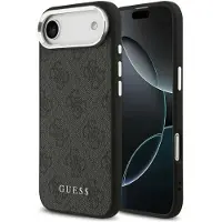 GUESS - Hardcase 4G Classic Logo MagSafe (GUHMP17MP4GSSMCK) - iPhone 17 Air - Black (Apple iPhone 17), Coque pour téléphone portable, Noir