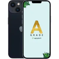 Upcycle it Apple iPhone 13 6,1", 128GB, midnight (128 Go, Minuit, 6.10", Double SIM, 5G), Téléphone portable, Noir