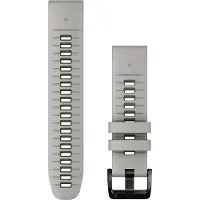 Garmin Bracelet QuickFit en silicone - Connexion 22 mm - Fog Gray / Moss