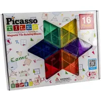 Picasso Tiles PT16, Jeu de construction, 3 ans, Plastique, 16 pièces, 910 g