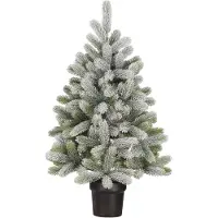 Black Box Trees Nagoya Arbre de Noël artificiel en pot - H90 x Ø55 cm - Vert