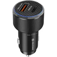 Swissten Chargeur de voiture compact 1 X Usb-c Pd + 1 X Usb-a Qc 38w