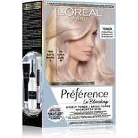L'Oréal Préférence Le Blonding Toner lotion tonique acide anti-reflets cuivrés teinte 02 Pearl Blonde 1 pcs