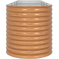 vidaXL Lit surélevé Brun 400 x 80 x 81 cm Acier