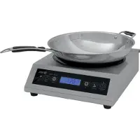 Saro Plaque à induction avec wok, modèle Louisa inclus, dimensions : L 340 x P 445 x H 117