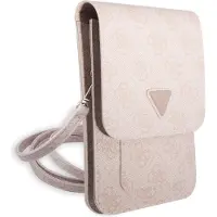 GUESS Pu Triangle Logo Phone Bag 4g Beige