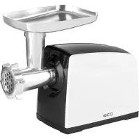 Ecg MG 2510 mincer Noir, acier inoxydable, blanc, Hachoir à viande, Noir
